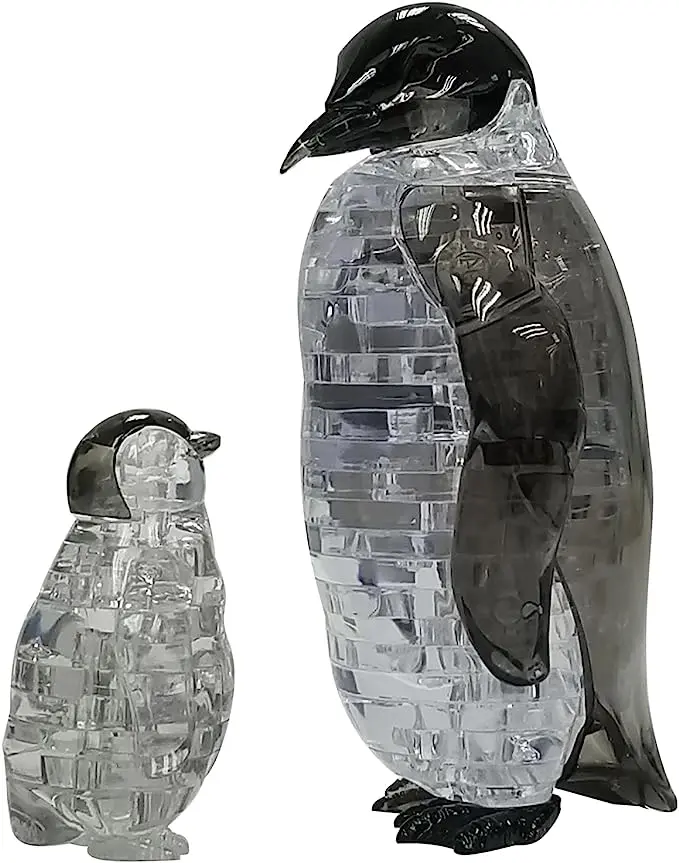 3D Crystal Puzzle: Penguins - Toys & Games