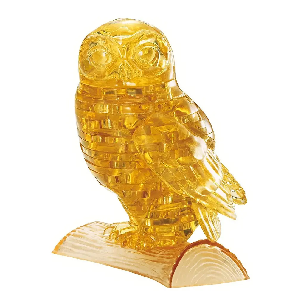 3D Gold Owl Crystal Puzzle - Toys & Games