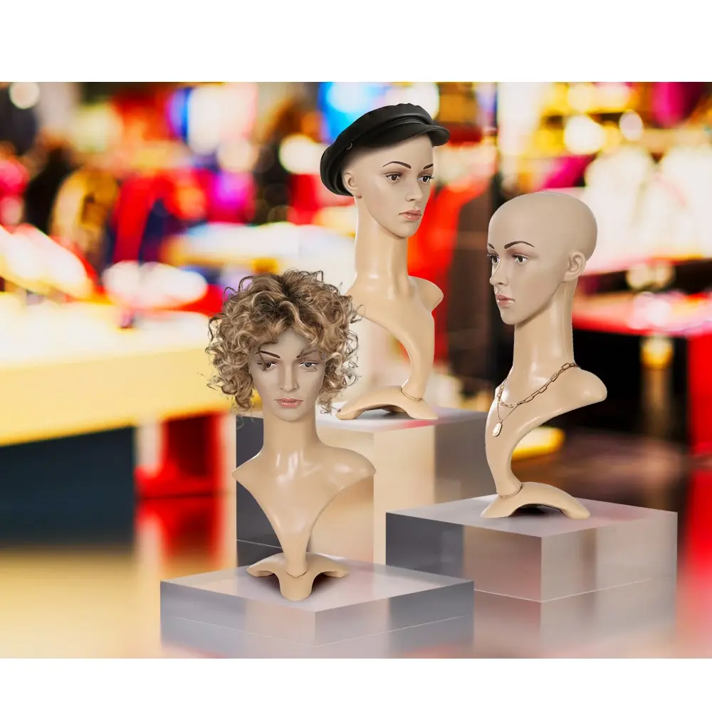 Embellir Female Mannequin Head Dummy Model Display Shop Stand Professional Use - Commercial