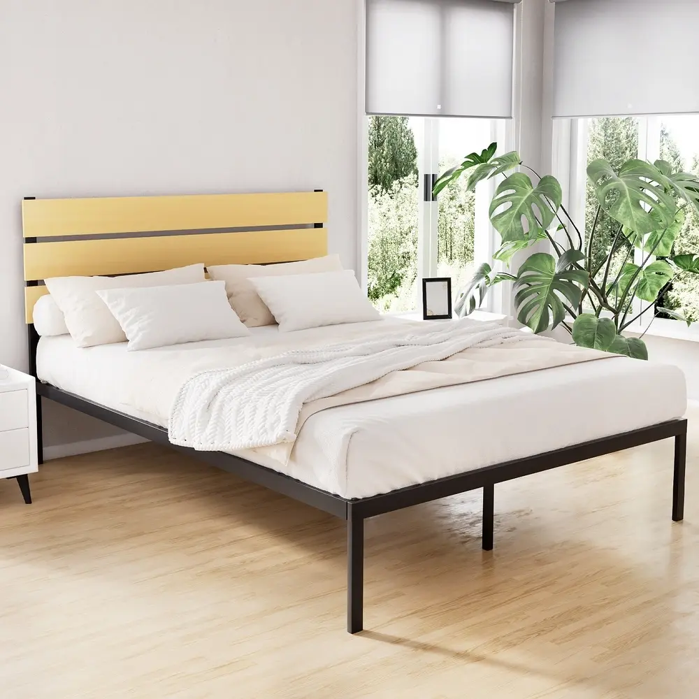 Artiss Bed Frame Queen Size Metal Frame PAULA - Furniture