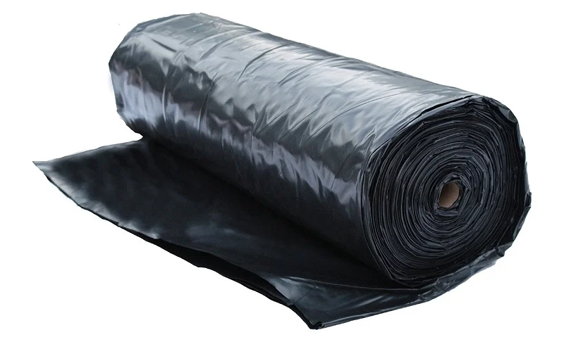 Sheeting, 100 ft L, 20 ft W, 6 mil Thick, Poly, Black (Brand May Vary) - Accent Building Materials