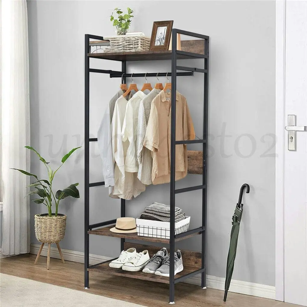 Entryway Coat Rack with Shoe Storage - Home & Garden
