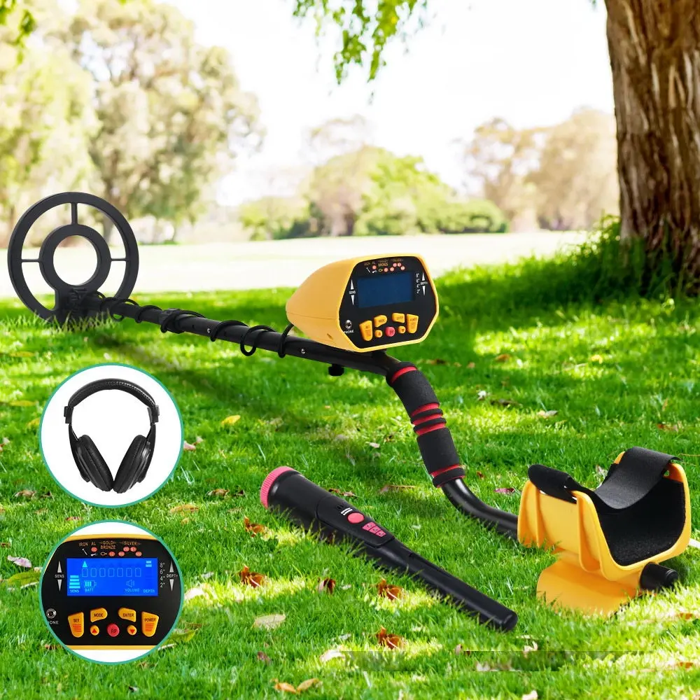 Metal Detector 180MM Deep Sensitive Waterproof Pinpointer Treasure Hunter Yellow - Commercial
