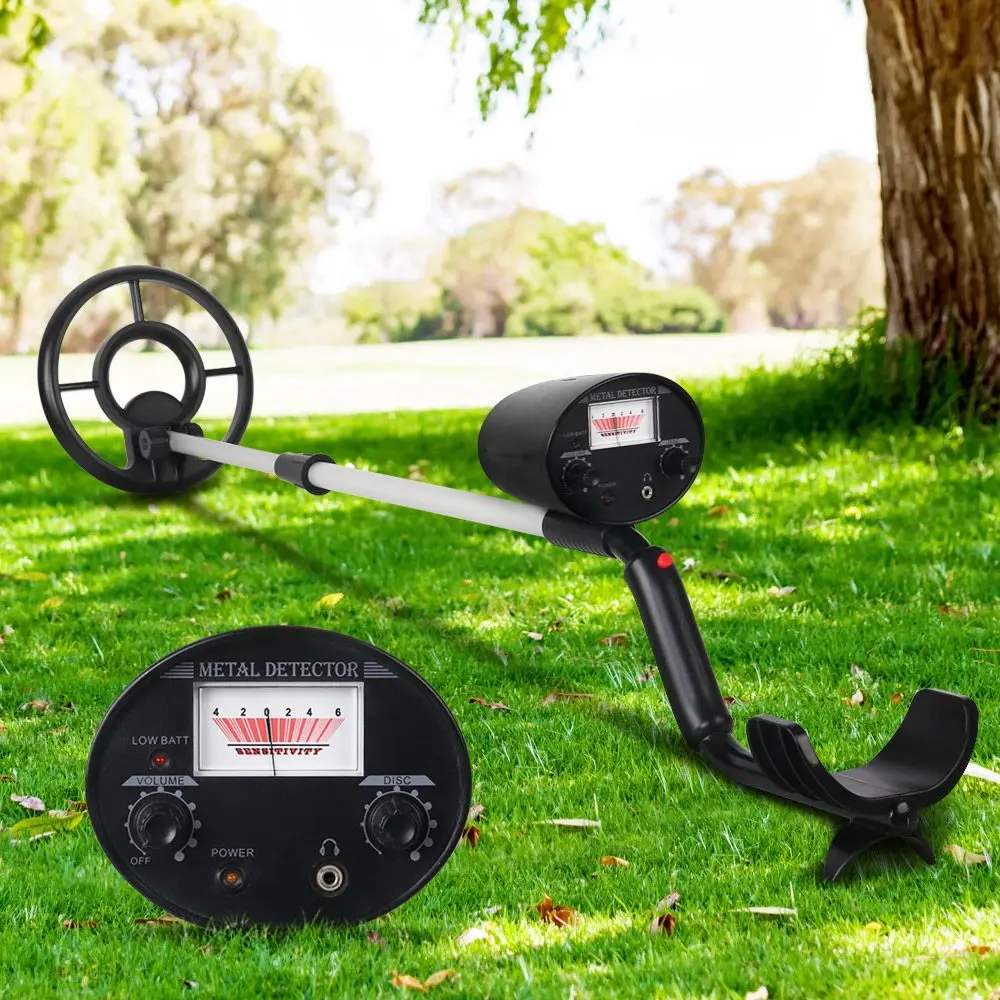 Metal Detector 180MM Deep Sensitive Waterproof Treasure Hunter Gold Digger Black - Commercial
