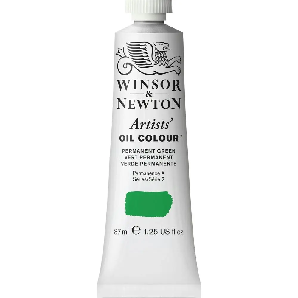 Winsor & Newton Artists Oil Colour 37ml Art Paint Tube Permanent Green Series 2 - Hobbies