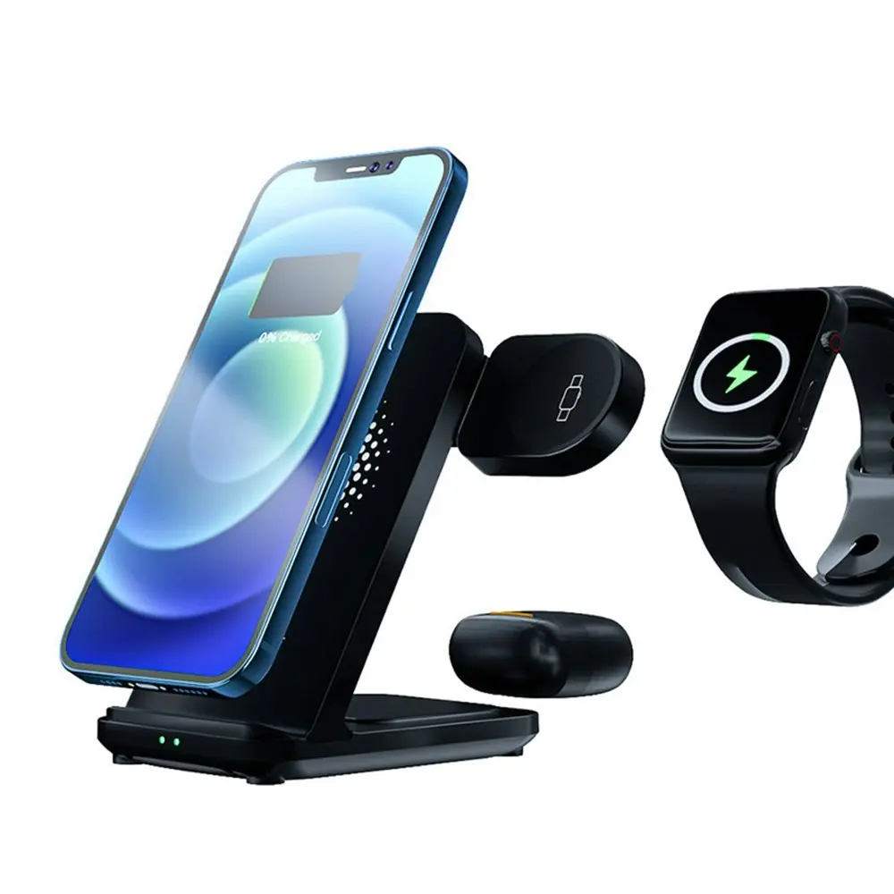 3 in 1 Wireless charger 15w phone charging station - Electronics