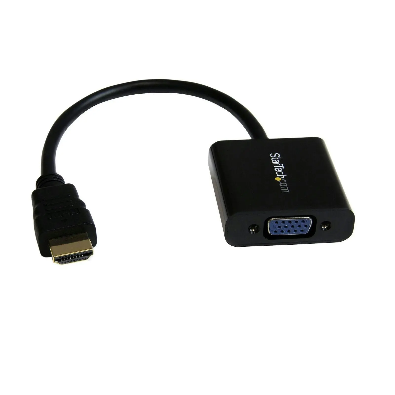 Star Tech 1080p Male HDMI to Female VGA Active Adapter f/Desktop/Ultrabook Black - Electronics