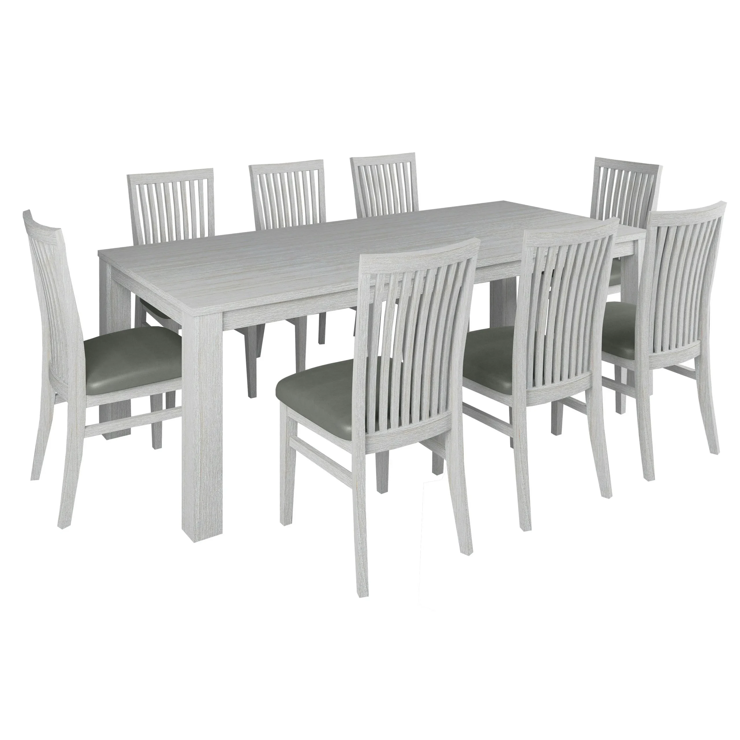 Foxglove 9pc 225cm Dining Table Chair Set - Furniture