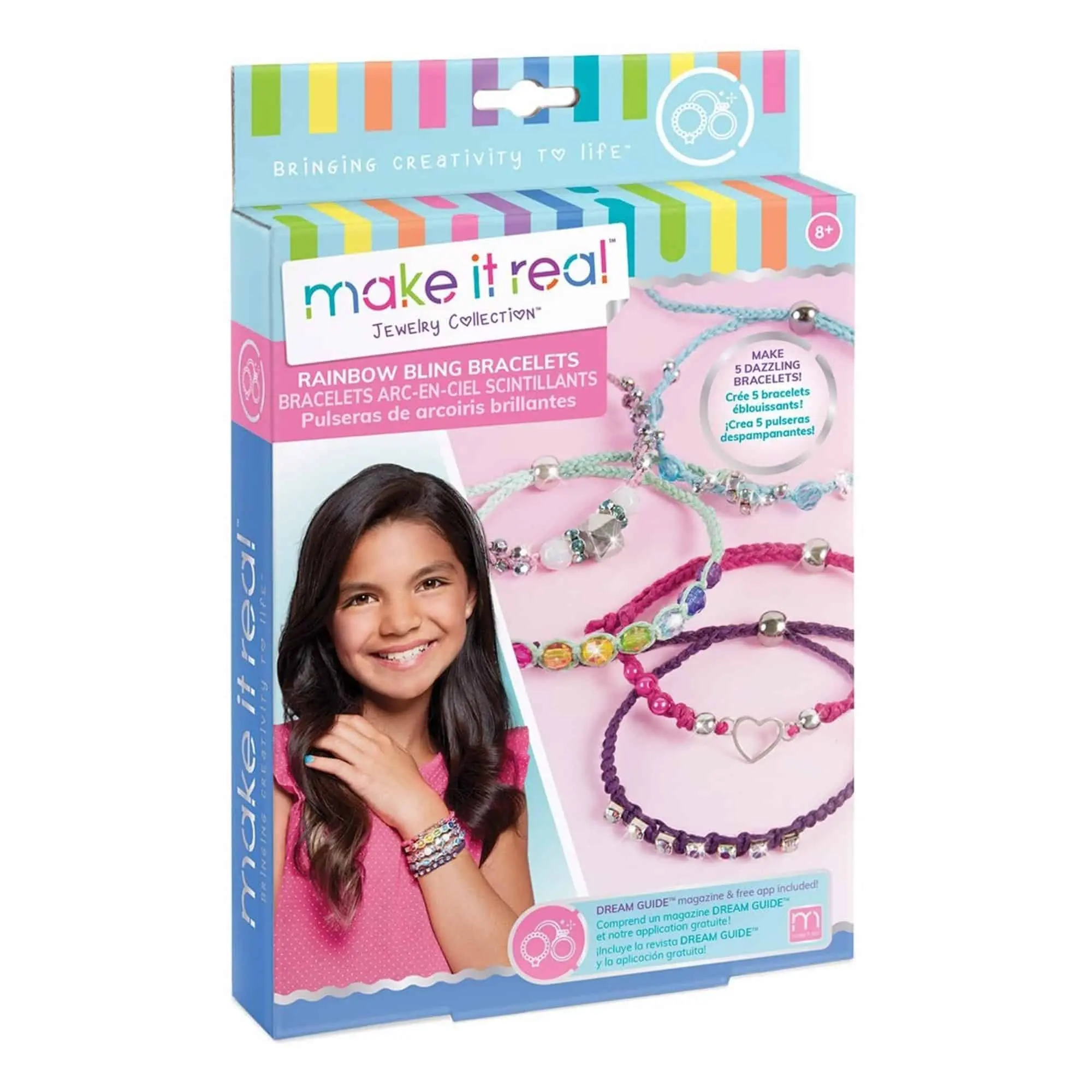 Make It Real - Rainbow Bling Bracelets