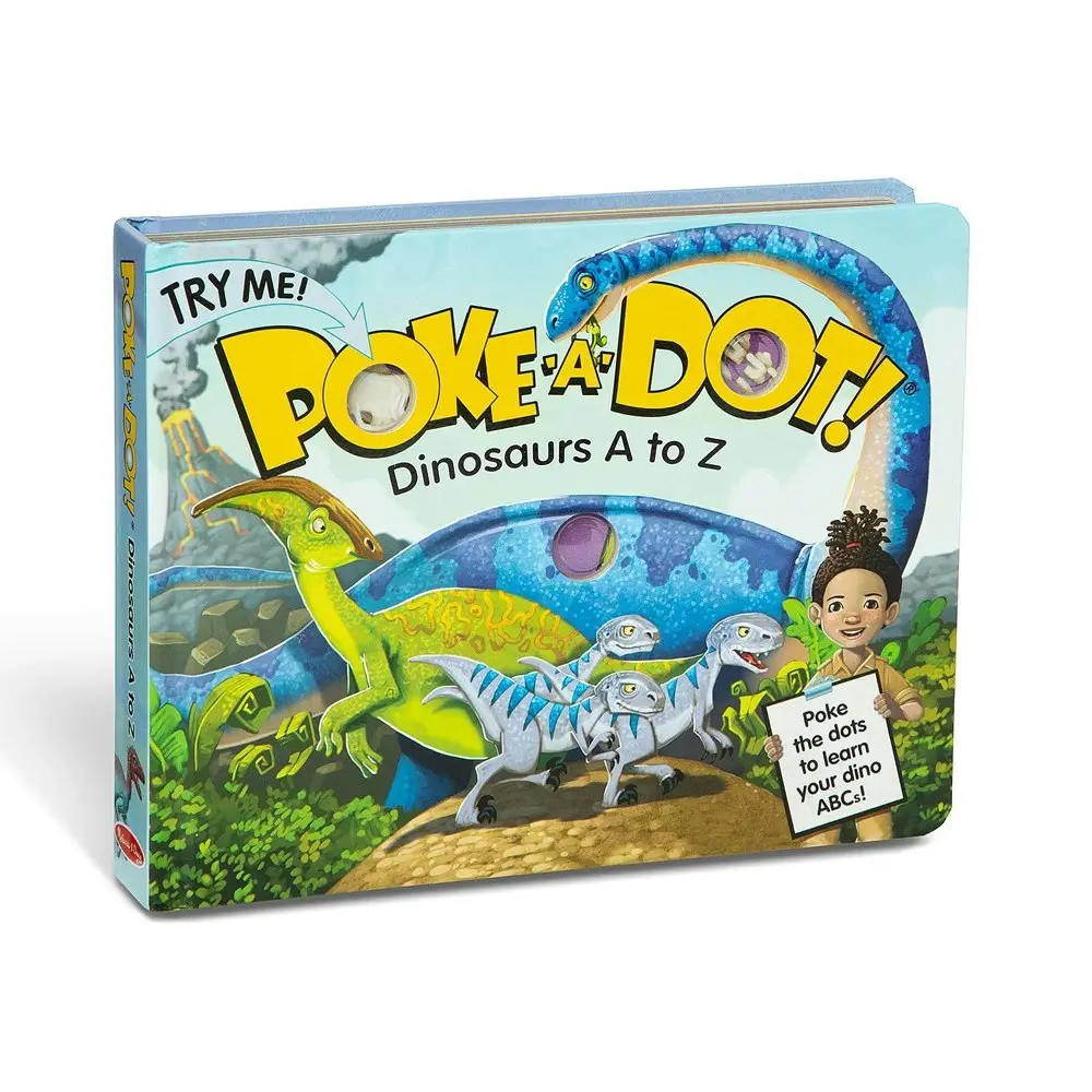 Melissa & Doug Poke-A-Dot Dinosaurs A to Z Book Kids/Childrens Toy 3y+