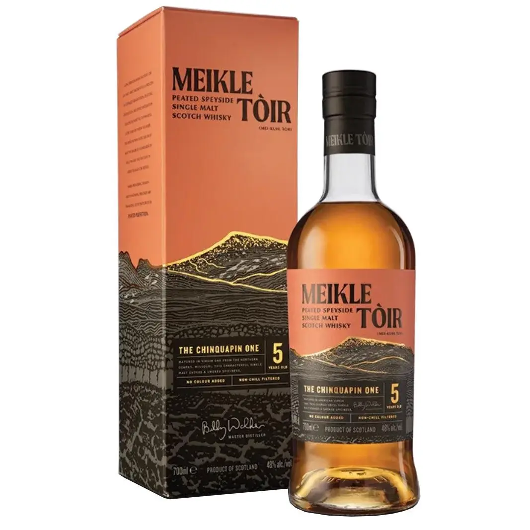 GlenAllachie Meikle Tòir 5 Year Old The Chinquapin One Single Malt Scotch Whisky 700ml - Alcohol