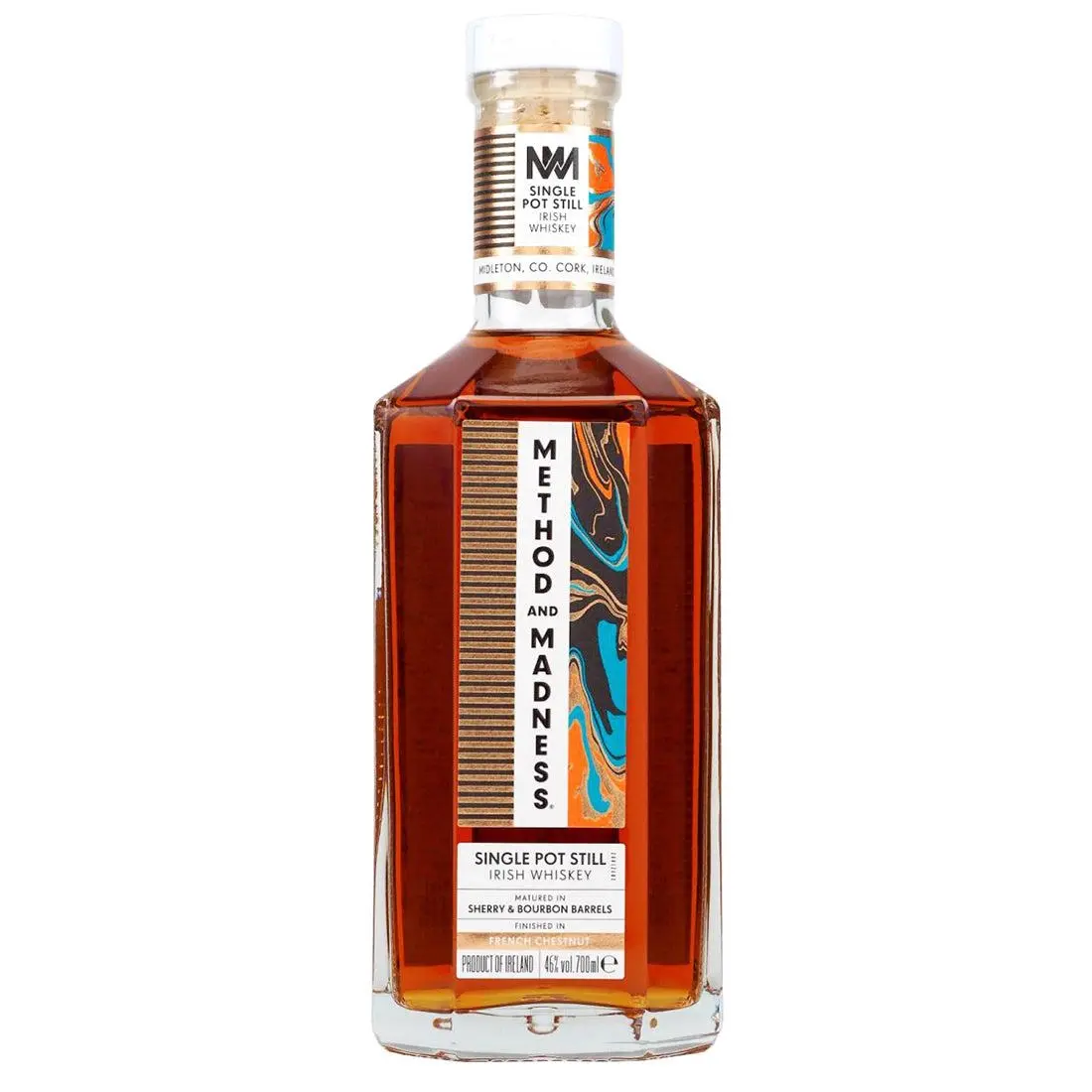 Method and Madness Single Pot Still French Chestnut Finish Irish Whiskey 700ml - Alcohol