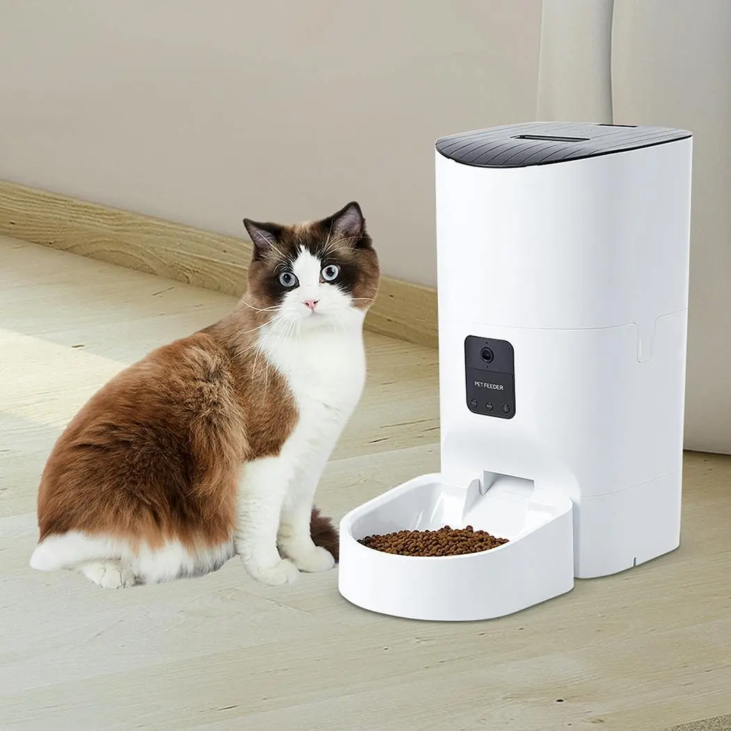 Pawz 6L Auto Feeder Pet Automatic Camera Cat Dog Smart Wifi App Food Dispenser - Pets