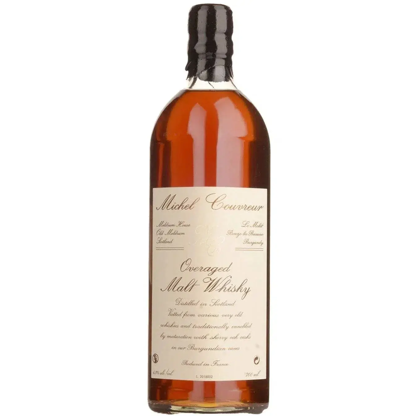 Michel Couvreur Overaged (43%) Whisky 700ml - Alcohol