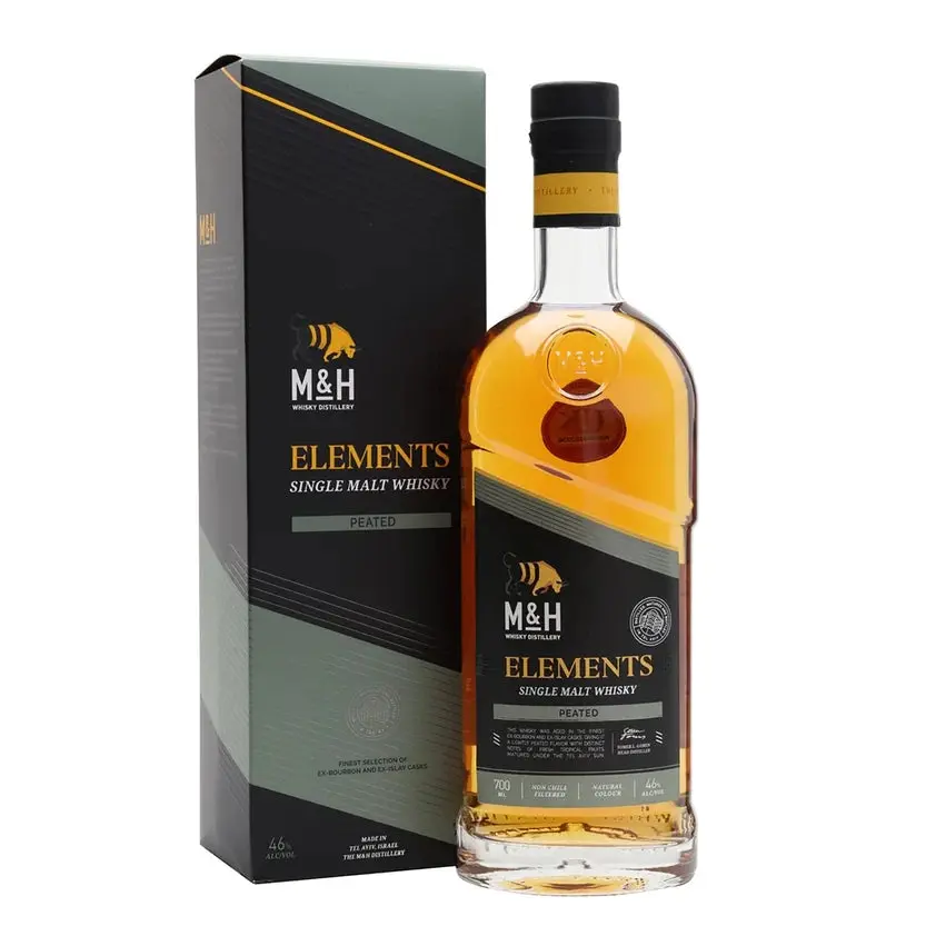 The Milk & Honey Distillery Elements Peated Single Malt Israeli Whisky 700ml - Alcohol