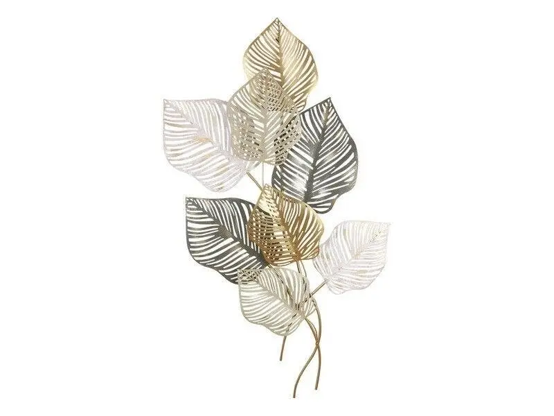 Gold Leaf Wall Art, 100x53cm - Home & Garden