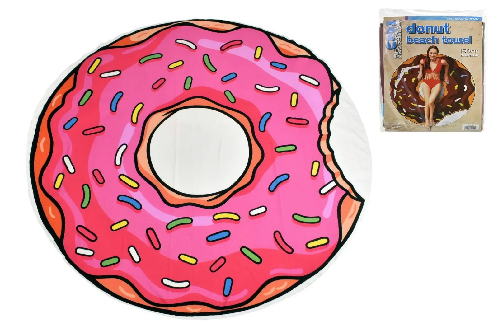 Donut Microfibre Beach Towel - Up to 70% off Summer Sale