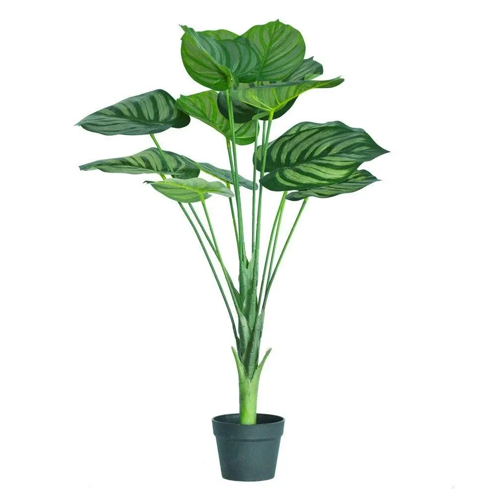 Artificial Calathea Orbifolia Plant 90cm - Home & Garden