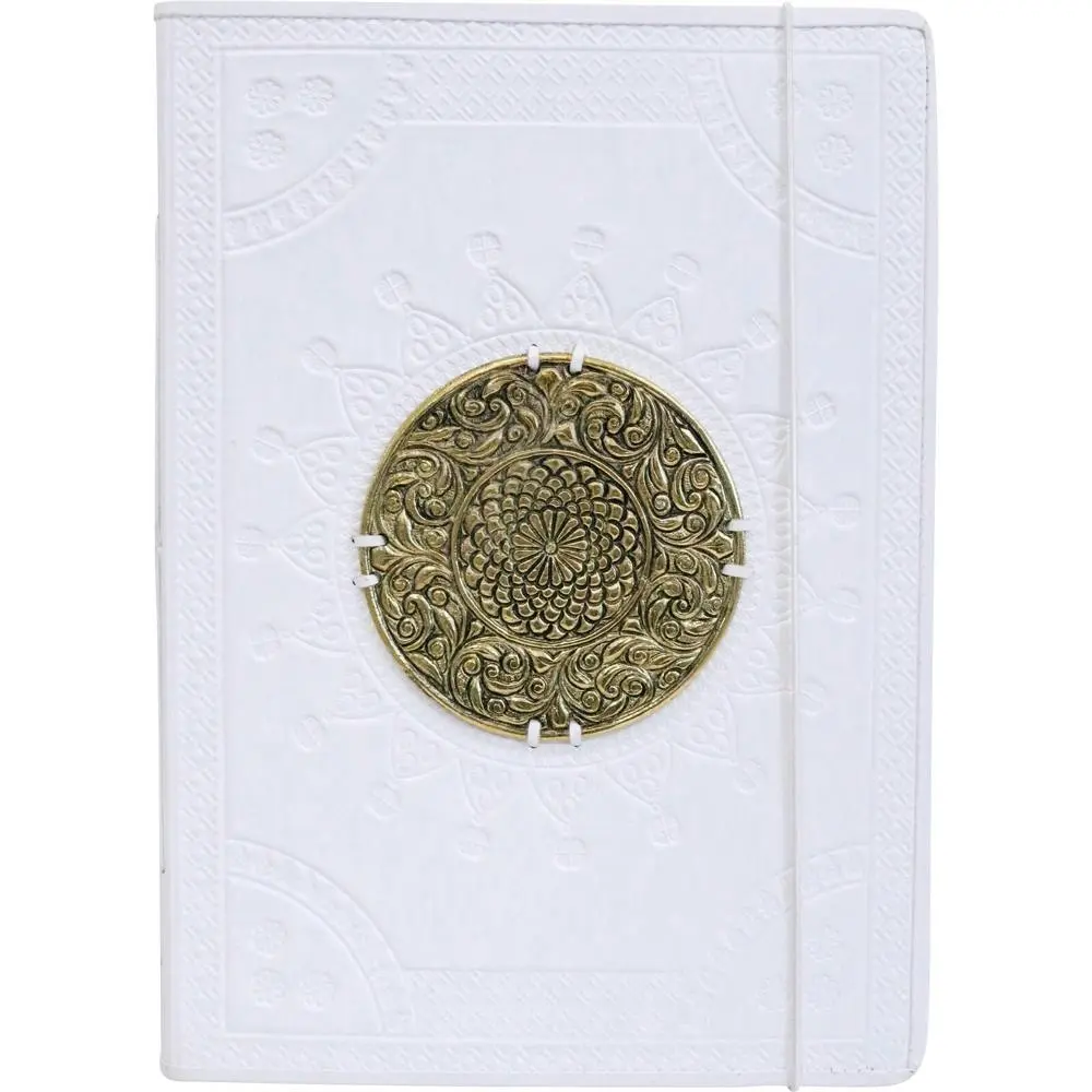 LVD Leather NoteBook Medallion Brass Stylish Hard Cover Journal/Diary 29x21cm - Office