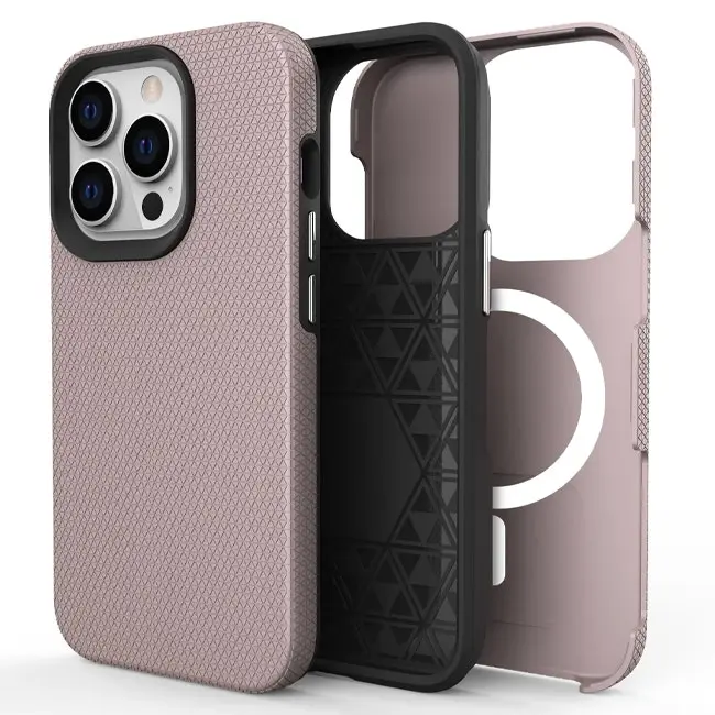 Soka Triangle Magsafe Case (Suits iPhone 15 Pro) - Rose Gold