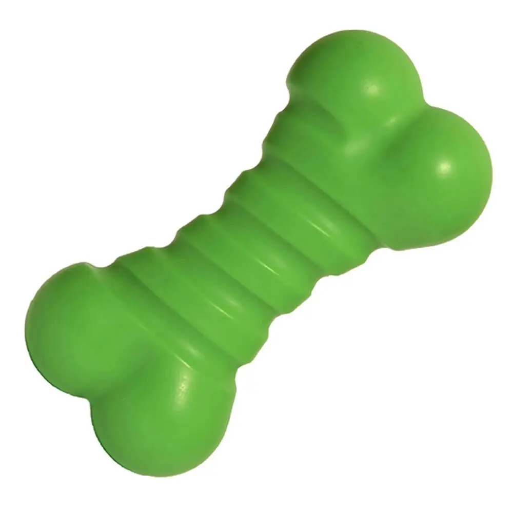 Rosewood Dog Pet 18cm Floating Squeaky Tough Bone Toy Rubber Interactive Play - Pets