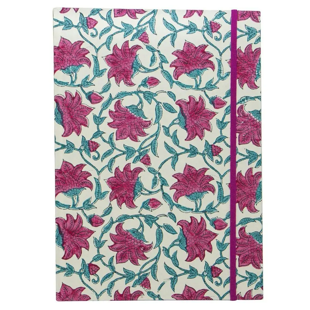 Lantern Studios A4 Journal/Notebook Hardcover Stationery Indian Coral Flower - Office
