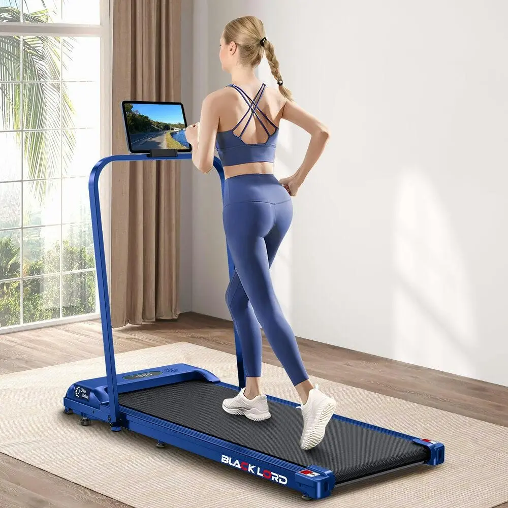 Black Lord Treadmill Electric Walking Pad Home Fitness Foldable Blue - Sports & Outdoor