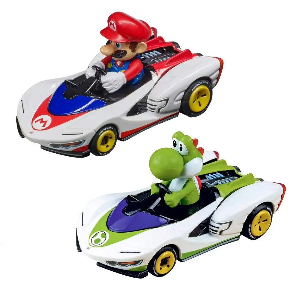 Carrera Pull & Speed Mario Kart Twin Pack Mario & Yoshi Kids Vehicle Toy 3y+ - Toys & Games