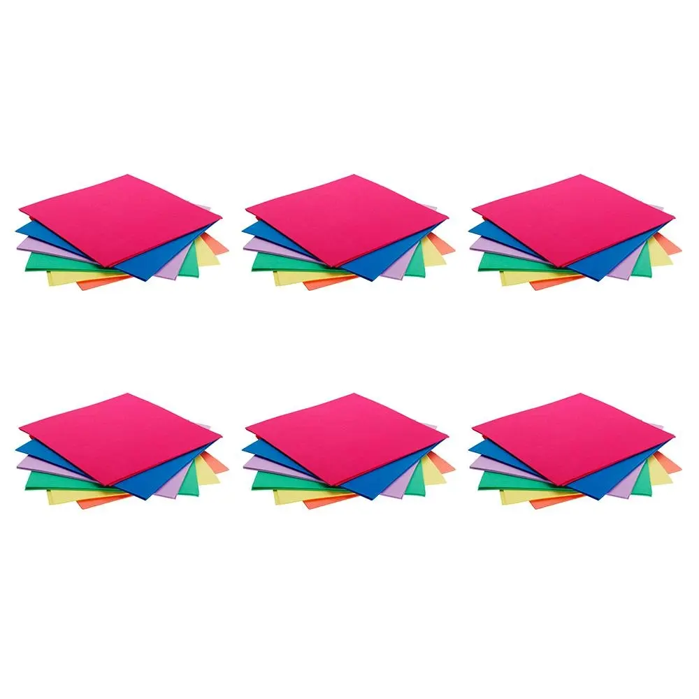 6x 500pc Jasart Coloured Foam Shapes Art/Craft Scrapbooking Decoration Assorted - Hobbies