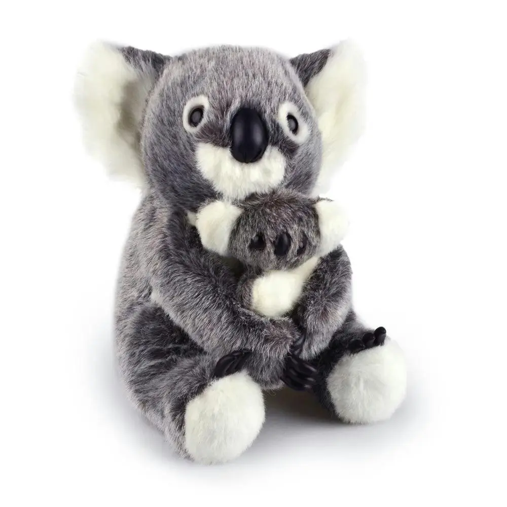 Korimco 27cm with Baby Koala Kids Animal Soft Plush Stuffed Toy Grey 3y+ - Toys & Games