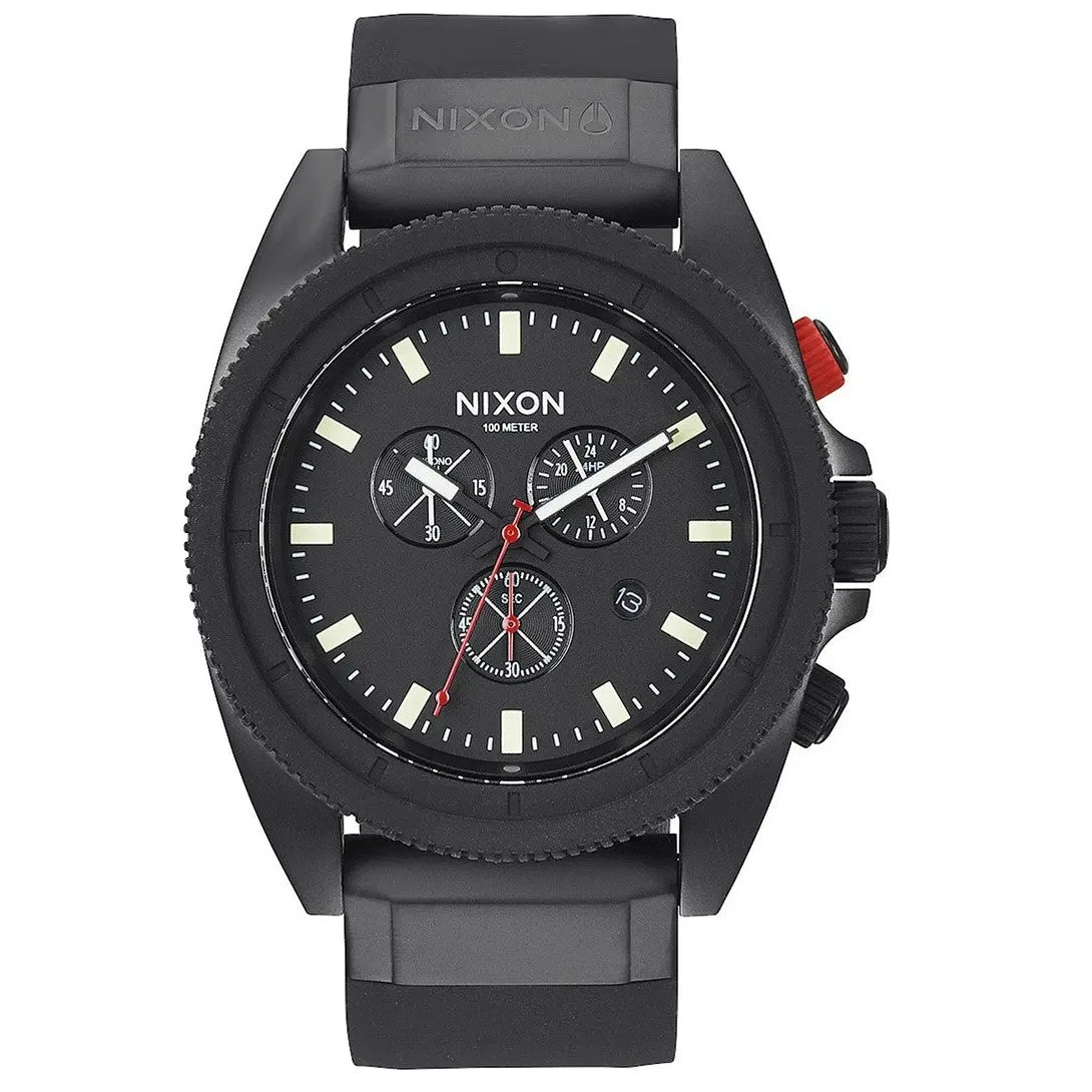 Nixon A290760 Rover All Black Chronograph Men's Analog Watch - Jewellery