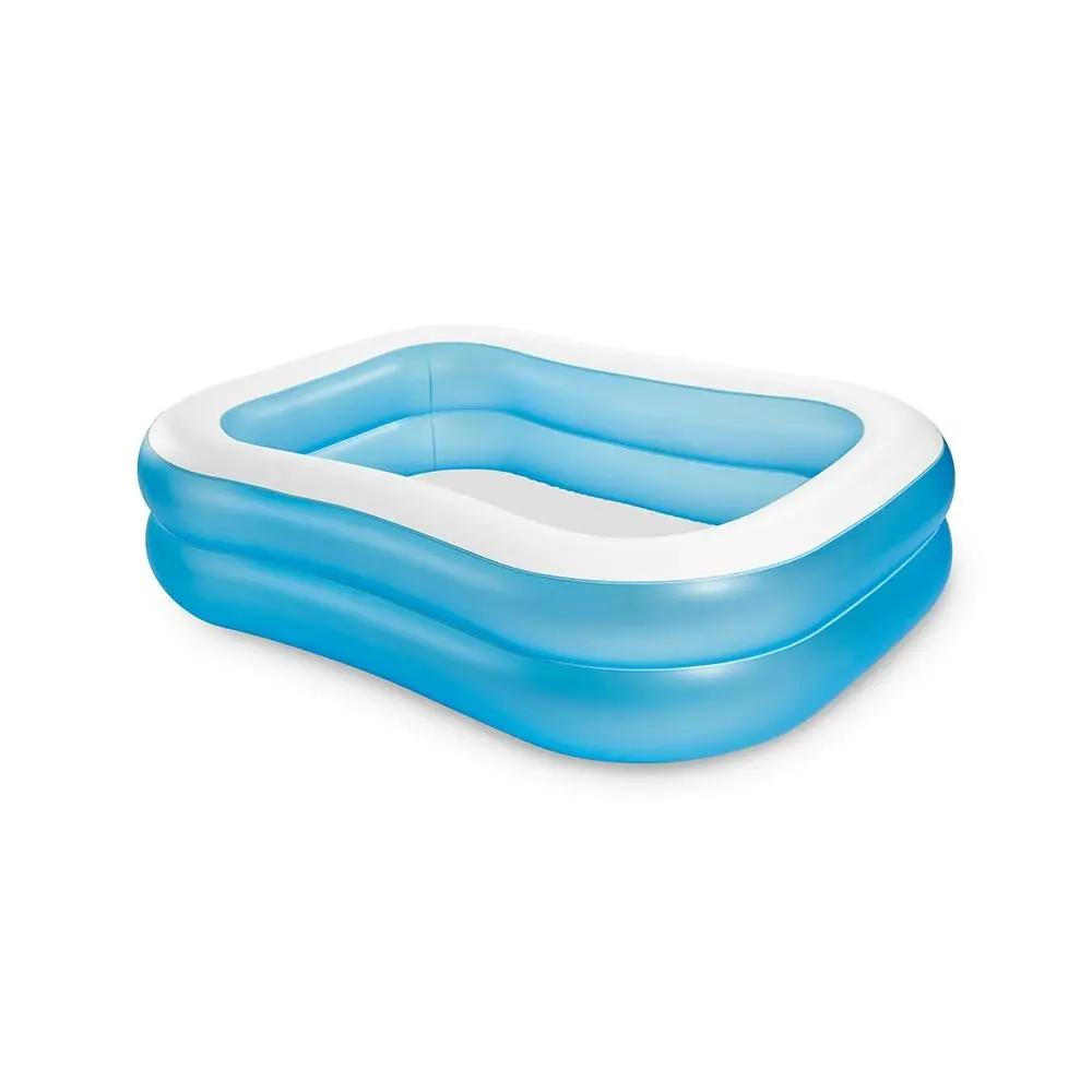 Intex Swim Center 2.03x1.52m Family Inflatable Above Ground Swimming Pool Blue - Home & Garden