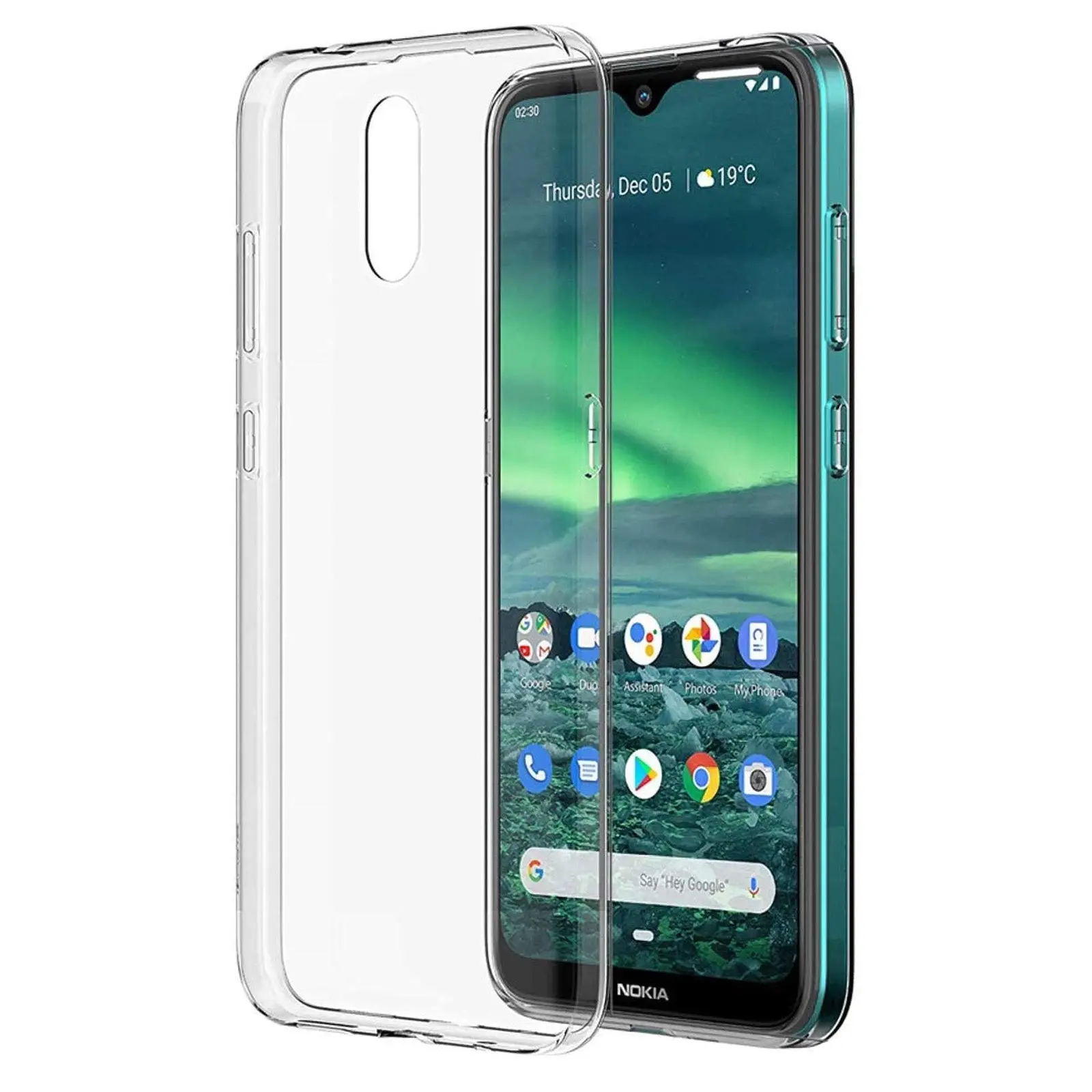 MEZON Nokia 2.3 Ultra Slim Crystal Clear Premium TPU Gel Back Case - Shock Absorption (Nokia 2.3, Gel)