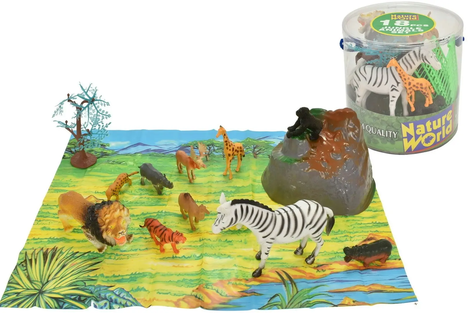 Wild Animals Set (18pcs) - Toys & Games