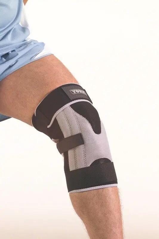 York Fitness Adjustable Stabilised Knee Support (Pair) - Sports & Outdoor