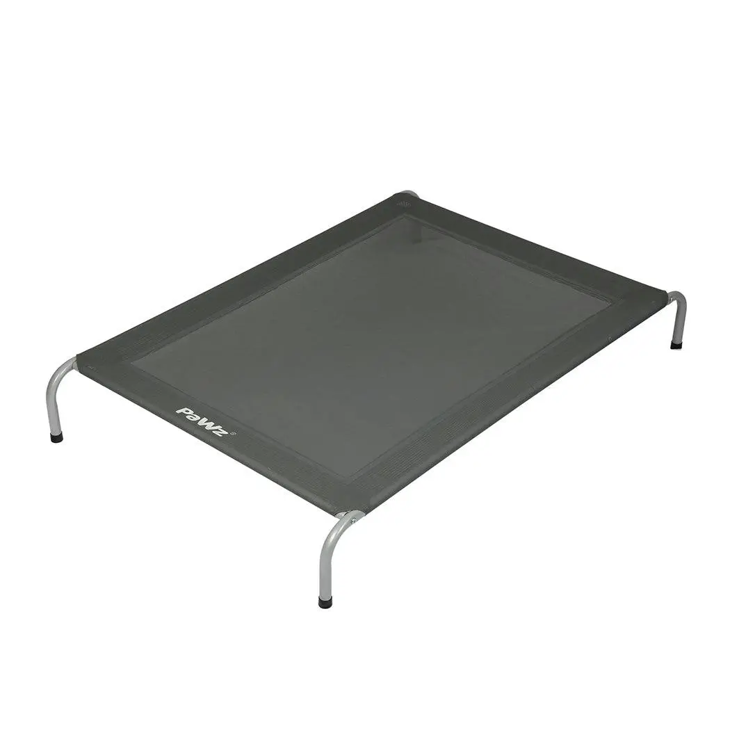 Pawz Elevated Trampoline Pet Bed Dog Puppy Raised Heavy Duty XXL Grey - Pets