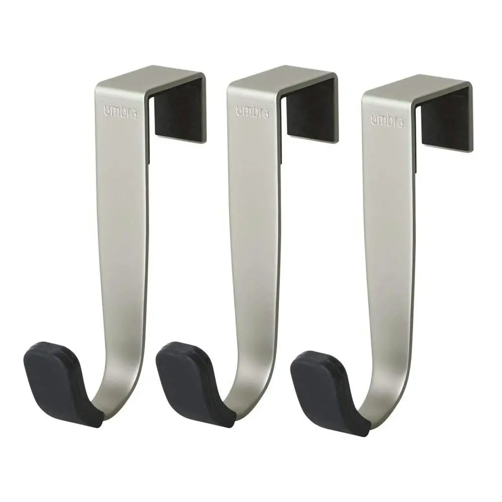 3pc Umbra Schnook Over The Cabinet Utility Hanging Home Hook Set 8x5x2cm - Home & Garden