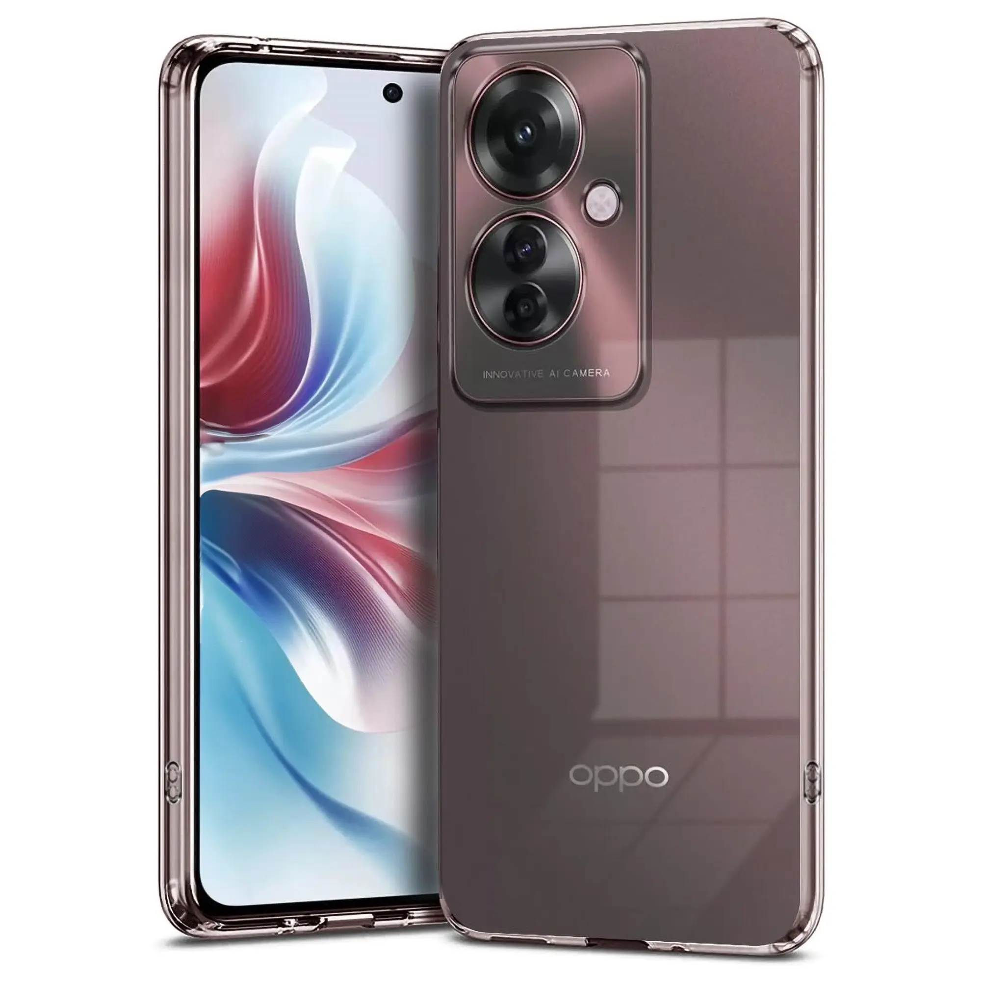 MEZON OPPO Reno11 F 5G Ultra Slim Crystal Clear Premium TPU Gel Back Case - Shock Absorption, Wireless Charging Compatible