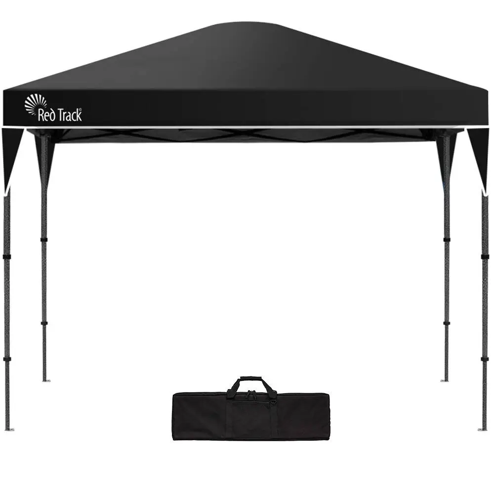 RED TRACK 3.6x2.2m Ultra Compact Folding Gazebo, Carry bag, Portable Outdoor Popup Marquee for Camping Beach, Black - Home & Garden