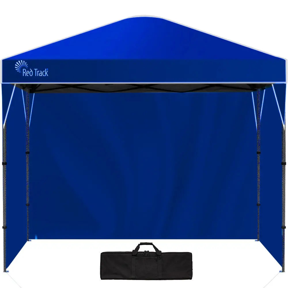 RED TRACK 3.6x2.2m Ultra Compact Folding Gazebo, Walls, Carry bag, Portable Outdoor Popup Marquee for Camping Beach, Navy Blue - Home & Garden