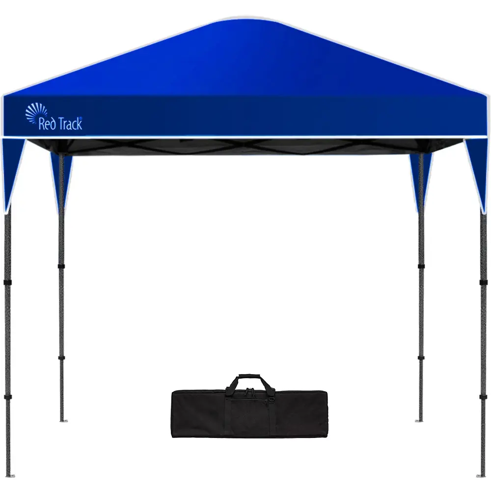 RED TRACK 3x3m Ultra Compact Folding Gazebo, Carry bag, Portable Outdoor Popup Marquee for Camping Beach, Navy Blue - Home & Garden