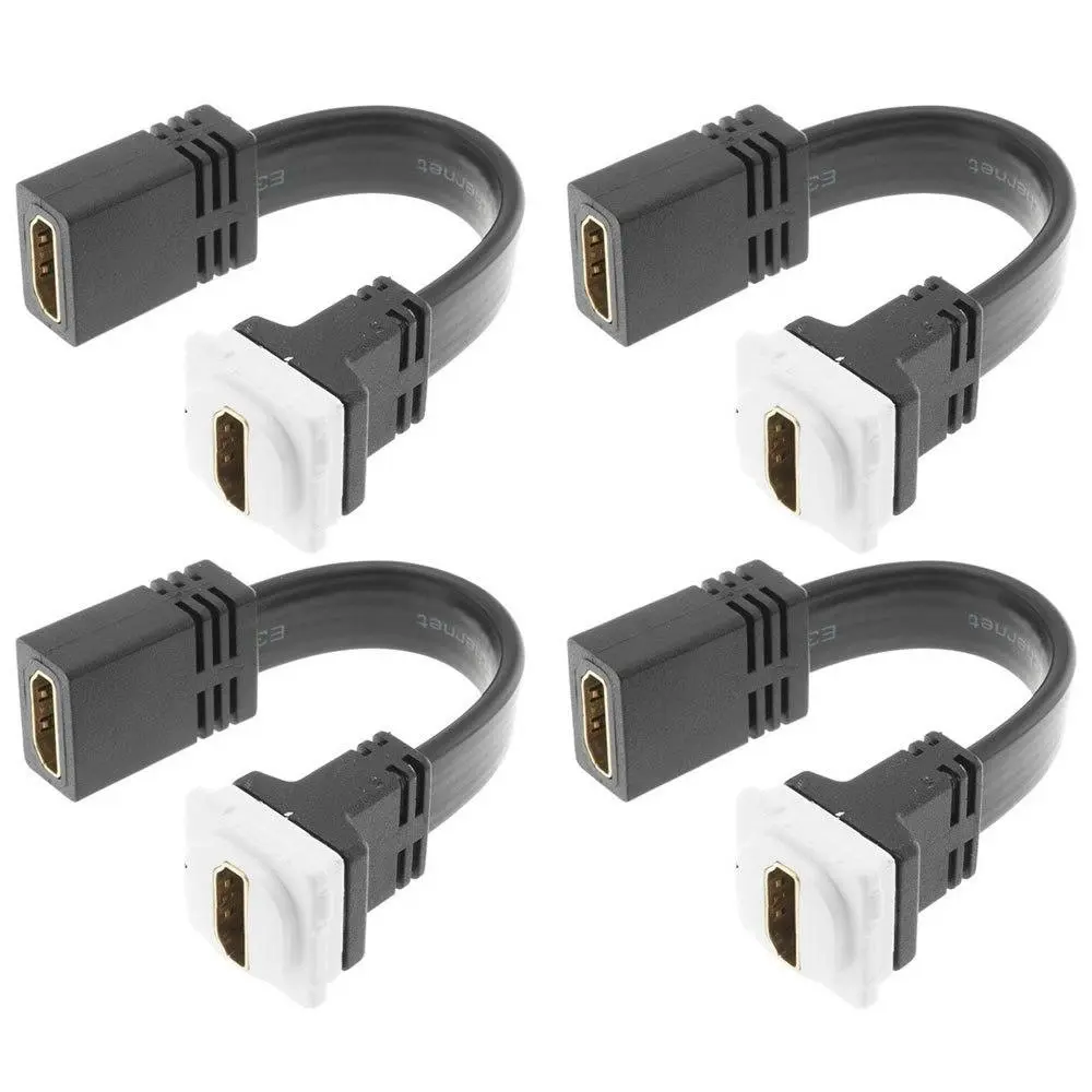 4x Pro2 Flexible Hdmi To Hdmi Female Cable Insert for Clipsal Wall Plate 05Bc6T - Electronics