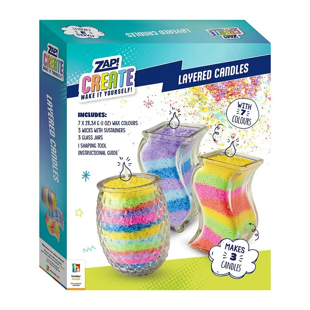 Zap! Extra Create Layered Candles Craft Activity Kit Art Hobby Project 8y+ - Hobbies