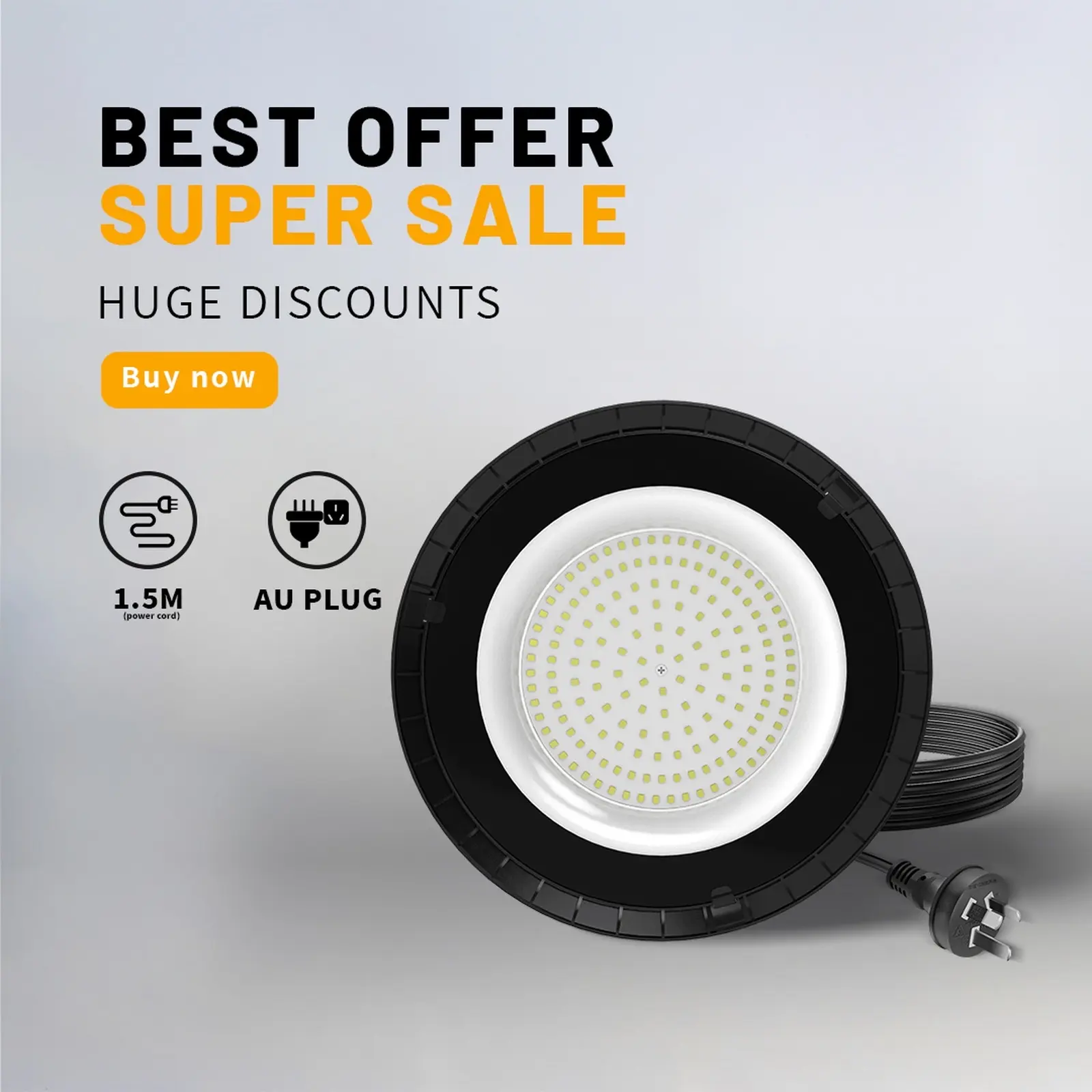Outway UFO LED High Bay Light 150W Industrial Warehouse Gym Factory Lamp - Home & Garden