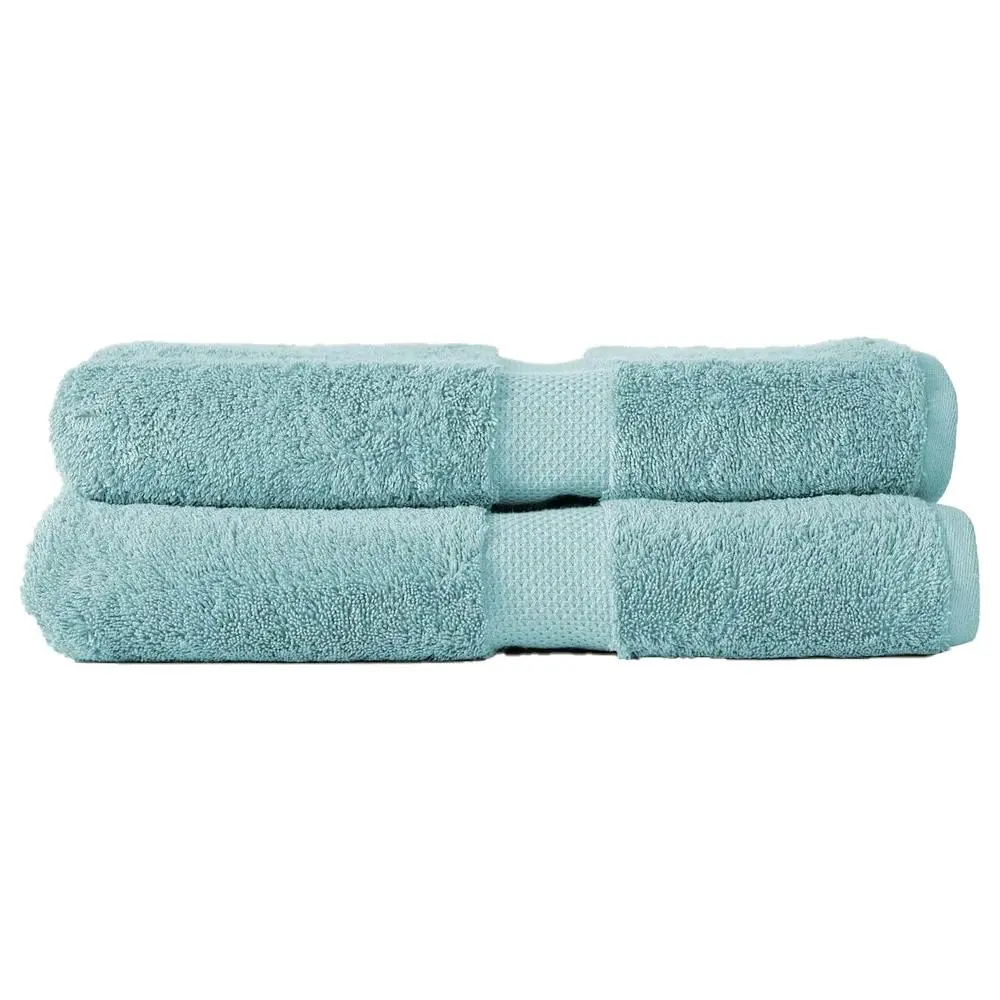 2pc Canningvale Royal Splendour Bath Sheet Set Aqua Foam Home/Bathroom Decor - Home & Garden
