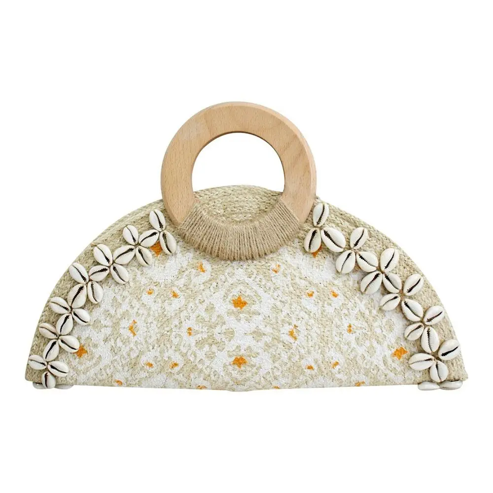 Chica 38cm Jute Clutch Bag Ladies/Women's Carry Handbag Pouch w/ Handle Beige - Fashion