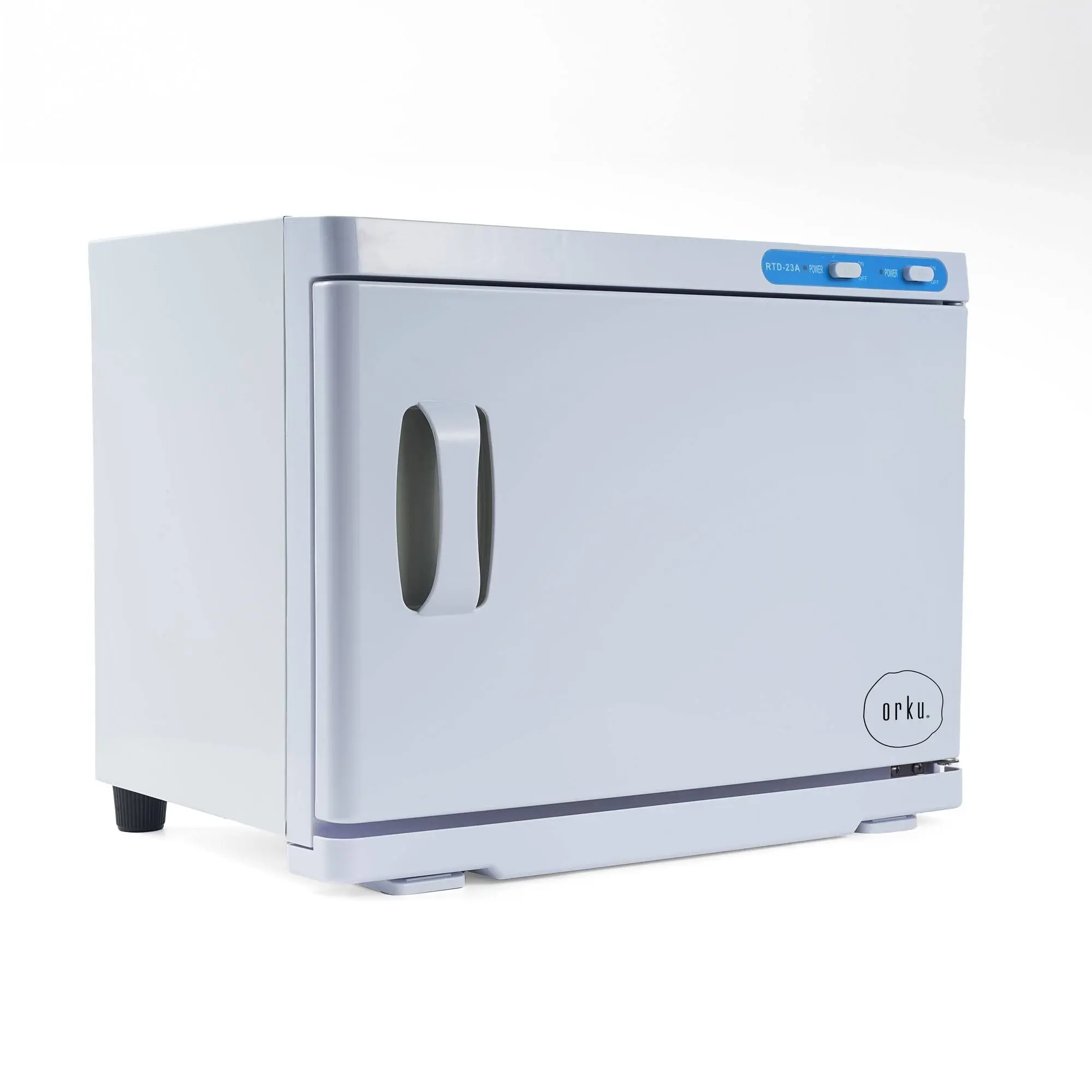 Orku 23L White UV Electric Towel Warmer Steriliser Cabinet Salon Heat Sanitiser - Commercial