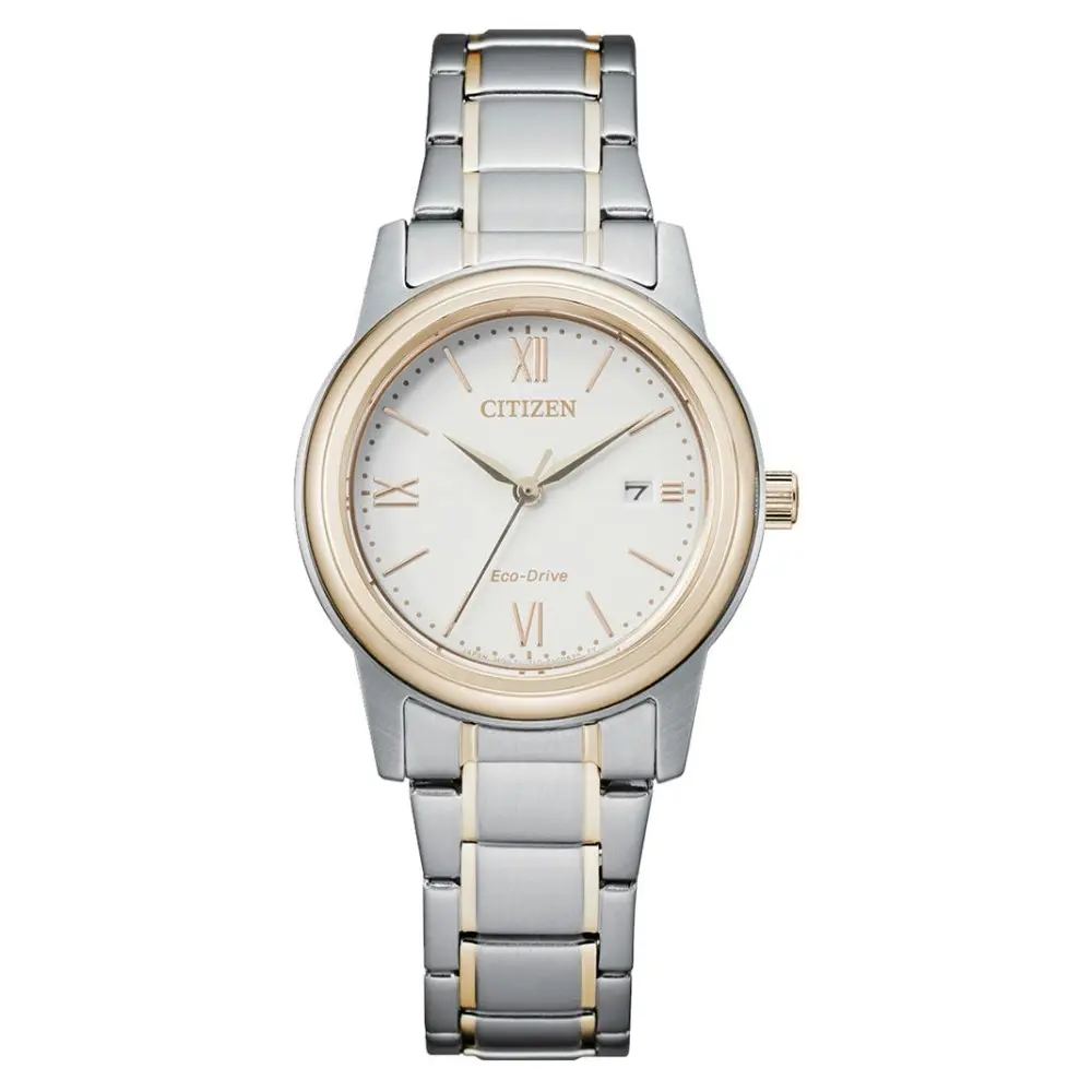 Citizen Eco-Drive White Dial Stainless Steel Women's Watch (FE1226-82A)