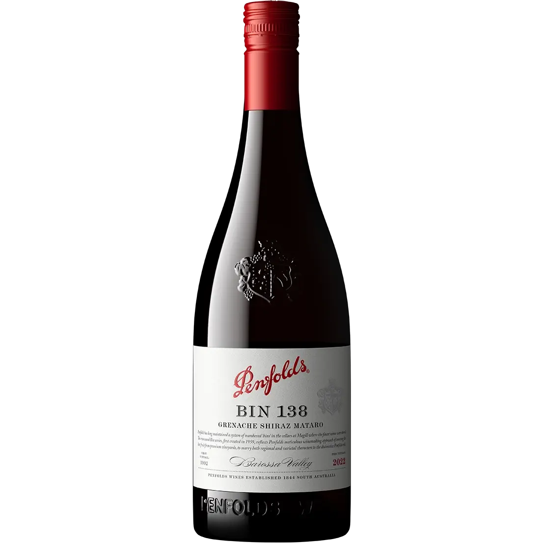 Penfolds Bin 138 Grenache Shiraz Mataro 750ml - Alcohol