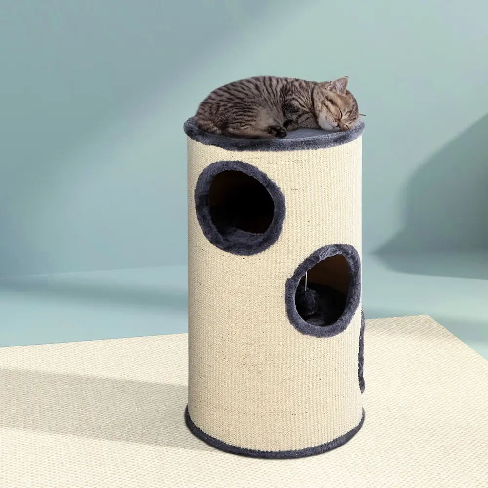 i.Pet Cat Tree 70cm Scratching Post Tower Scratcher Trees Wood Condo House Toys - Pets